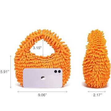 CATMICOO Y2K Fuzzy Purse, Fluffy Tote Bag, Cute Plush Purse for Women