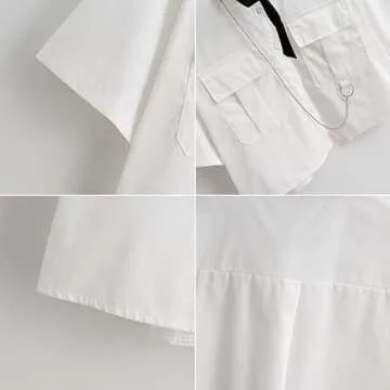 GAI Women's Alt Emo Gothic Button Down Shirt for Style