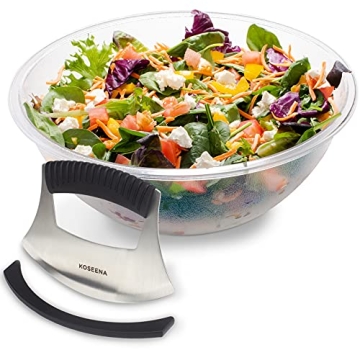 Koseena Salad Chopper and Bowl for Effortless Meal Prep