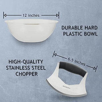 Koseena Salad Chopper and Bowl for Effortless Meal Prep