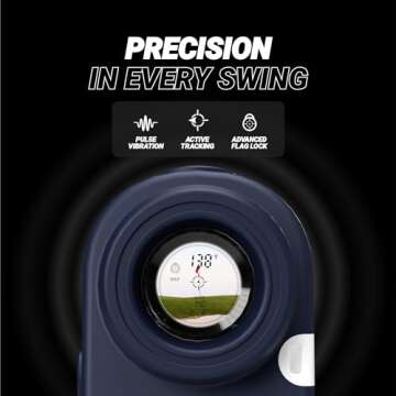 Blue Tees Golf Series 2 Pro Plus Golf Rangefinder with Slope Switch - 800 Yards Range Finder, 6X Magnification Laser Rangefinder, Advanced Flag Pole Locking with Pulse Vibration