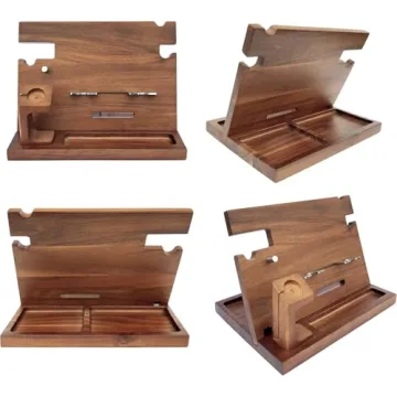ETERLUCK Wooden Docking Station with RFID Wallet for Men