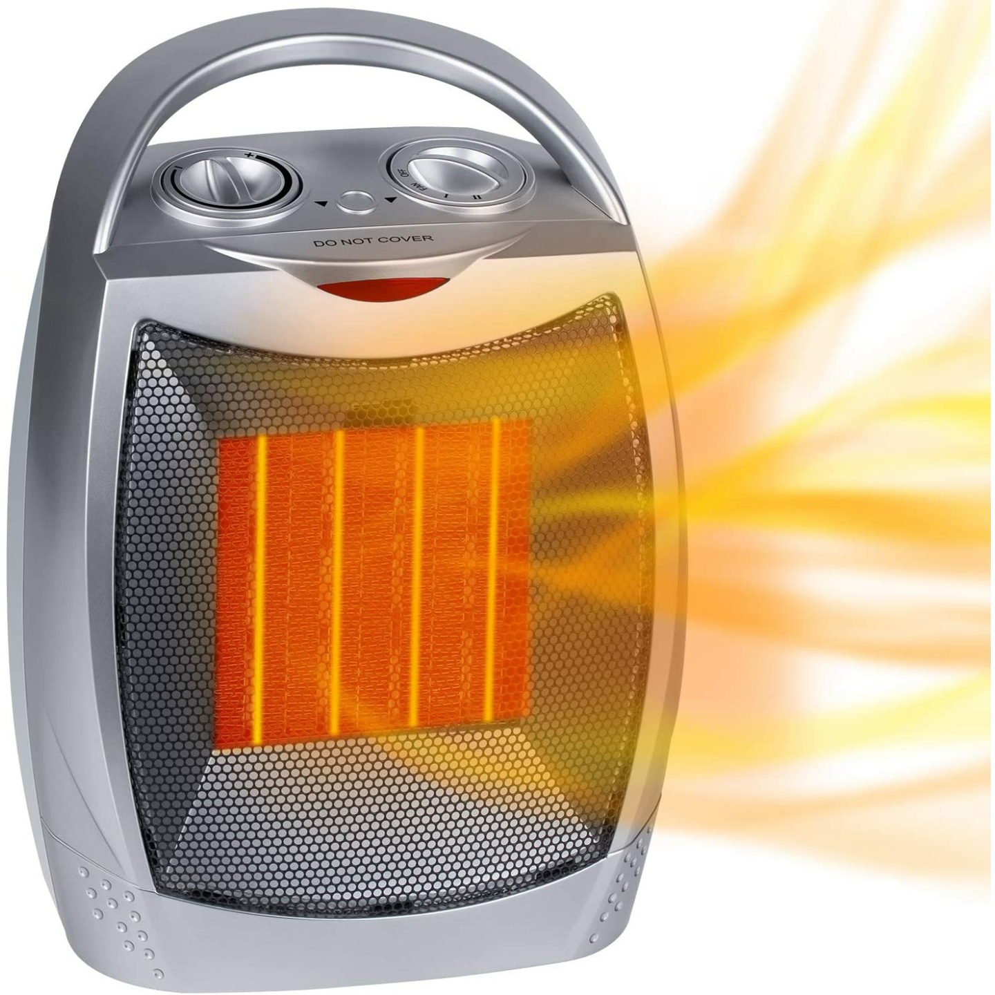 1500W Portable Electric Space Heater - Safe & Stylish