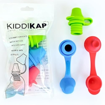 KiddiKap No Spill Silicone Bottle Topper Spout Bundle