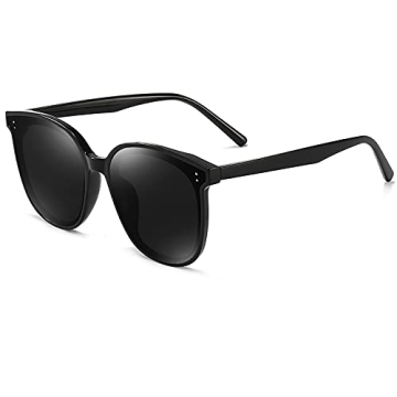 Stylish Oversized Polarized Cat Eye Sunglasses with UV Protection