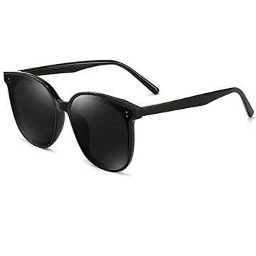 Stylish Oversized Polarized Cat Eye Sunglasses with UV Protection