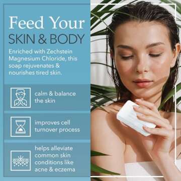 Reveka 4-Pack Magnesium Soap Bars for All Skin Types