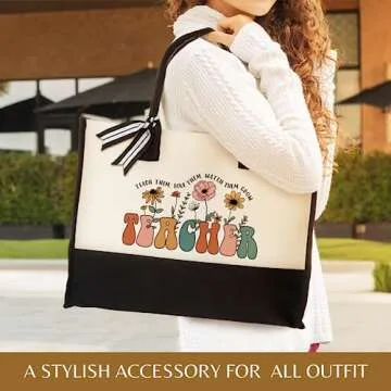 Durable Teacher Tote Bag - Gifts for Appreciation and Birthdays
