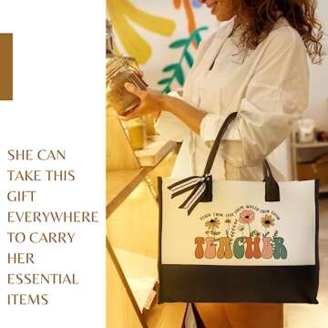 Durable Teacher Tote Bag - Gifts for Appreciation and Birthdays