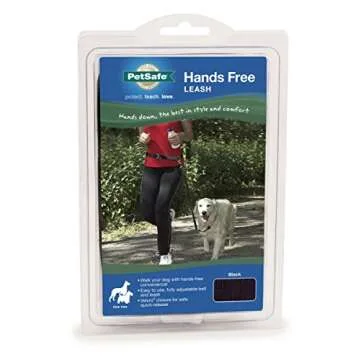 Hands-Free Dog Leash for Running and Jogging Black