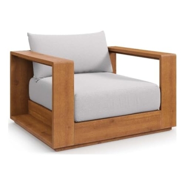 Modway Tahoe Outdoor Patio Chair in Acacia Wood