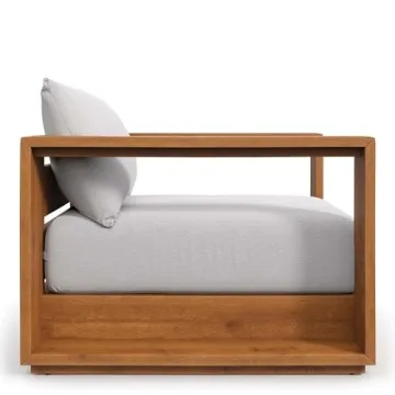 Modway Tahoe Outdoor Patio Chair in Acacia Wood