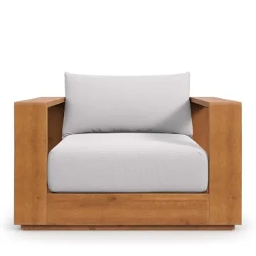 Modway Tahoe Outdoor Patio Chair in Acacia Wood