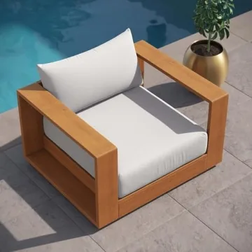 Modway Tahoe Outdoor Patio Chair in Acacia Wood