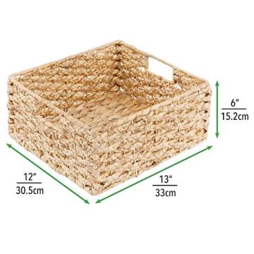 Natural Tan Braided Kitchen Basket for Organizing