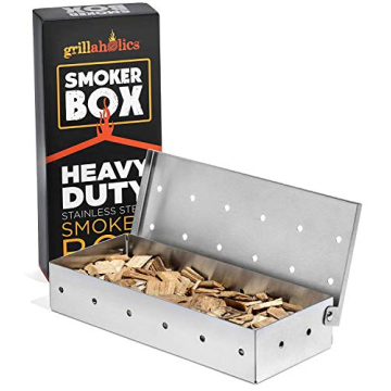 Grillaholics Smoker Box, Top Meat Smokers Box in Barbecue Grilling Accessories, Add Smokey BBQ Flavo...
