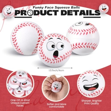 Arrowbash Mini Face Stress Balls Sporty Fun Stress Relief