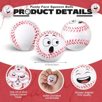 Arrowbash Mini Face Stress Balls Sporty Fun Stress Relief