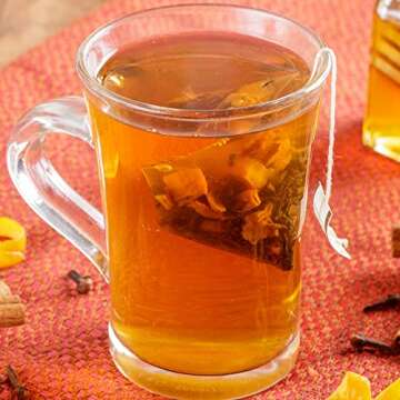 Harney and Sons Hot Cinnamon Spice, Bag of 50 Sachets, Black Tea w/Orange Pieces and Cloves (Pack of...