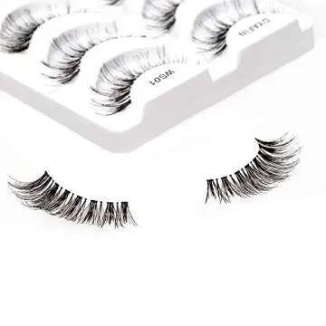 Natural False Eyelashes - Lightweight & Reusable DYAFIN