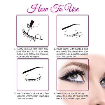 Natural False Eyelashes - Lightweight & Reusable DYAFIN