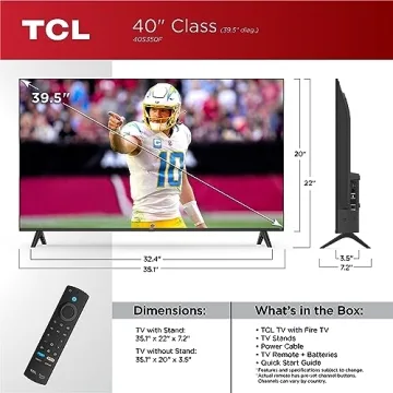 TCL 40-Inch Smart TV with Alexa & AirPlay - 1080p