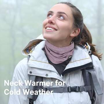 MCTi Neck Gaiter Warmer for Skiing Cycling Lightweight