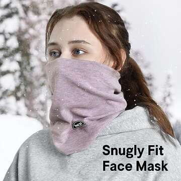MCTi Neck Gaiter Warmer for Skiing Cycling Lightweight
