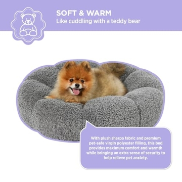Lesure Calming Small Dog Bed for Cozy Naps