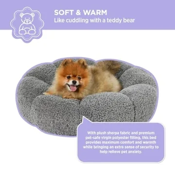 Lesure Calming Small Dog Bed for Cozy Naps