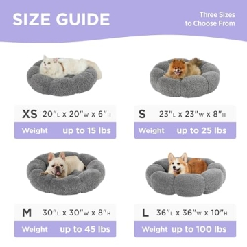 Lesure Calming Small Dog Bed for Cozy Naps