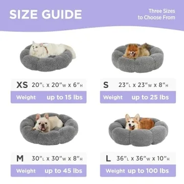 Lesure Calming Small Dog Bed for Cozy Naps