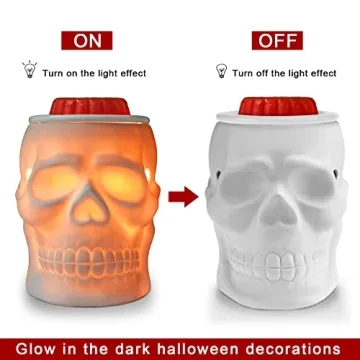 STAR MOON Halloween Skull Wax Warmer for Scented Melts