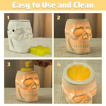 STAR MOON Halloween Skull Wax Warmer for Scented Melts