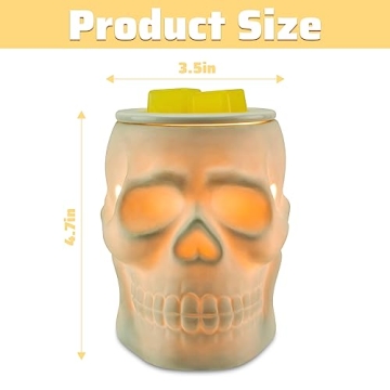 STAR MOON Halloween Skull Wax Warmer for Scented Melts