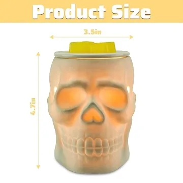 STAR MOON Halloween Skull Wax Warmer for Scented Melts