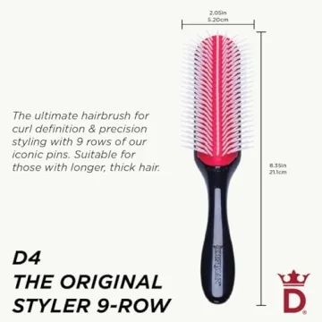 Denman D4 Hairbrush for Effortless Curl Definition and Styling