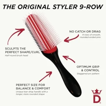 Denman D4 Hairbrush for Effortless Curl Definition and Styling