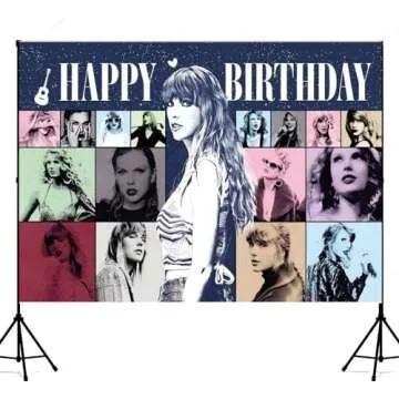 Happy Birthday Decorations, Birthday Banner Backdrop, Party Decorations Birthday Decorations for Girls Boys 5×3FT