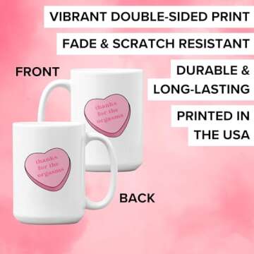 LookHUMAN Possum Coffee Mug - Funny Mug & Cat Mug, Double-Sided Print Ceramic Coffee Cups, Opossum C...