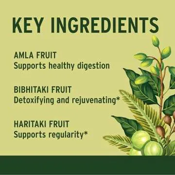 Banyan Botanicals Triphala Tablets - Organic Triphala Supplement with Amla, Haritaki & Bibhitaki – For Digestion, Elimination & Healthy Gut Microbiome* – 90 Tablets – Non-GMO Sustainably Sourced Vegan