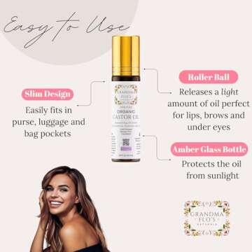 Pure Organic Castor Oil Roll On: Your Mess-Free Beauty Solution