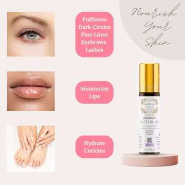 Pure Organic Castor Oil Roll On 100% Natural Care