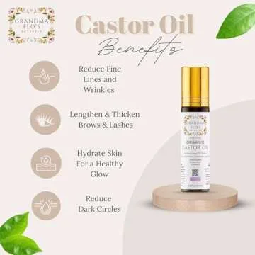 Pure Organic Castor Oil Roll On 100% Natural Care