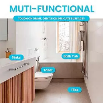 Simple Life Pumice Stone Toilet Bowl Cleaner | Toilet Pumice Stone with Extra Long Handle | Scouring Stick for Toilet Cleaning, Stain Removal on Toilets, Grills, Tiles, Grout & Pools | 4 Pack