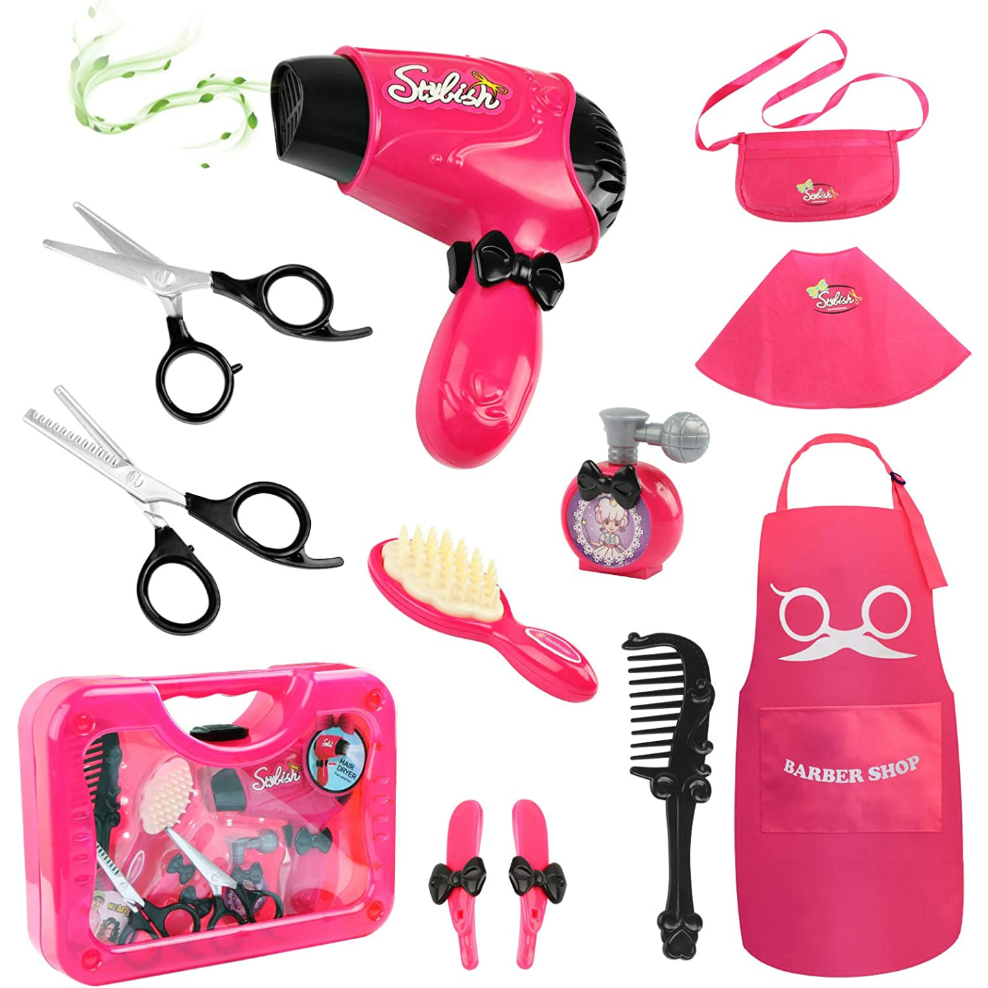 Hapgo Girls Beauty Salon Pretend Play Hair Kit
