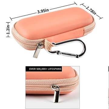 Heart Monitor Case Compatible with AliveCor Kardia Mobile ECG/for KardiaMobile 6L for Apple and Android Device - CASE ONLY (Pink)