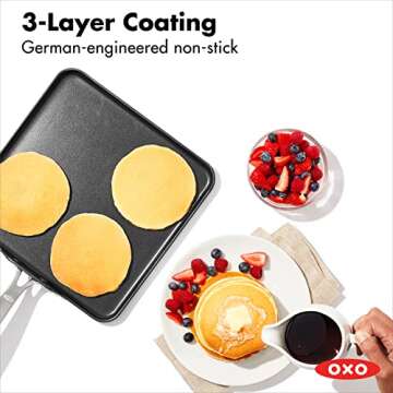 OXO 11" Nonstick Griddle Pan - Durable and Ergonomic Cookware