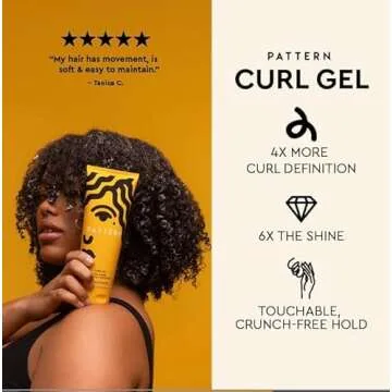 PATTERN Beauty by Tracee Ellis Ross Curl Gel, 3 Fl Oz, Travel Size, Best for Curlies, Coilies and Tight-Textured, 3a to 4c