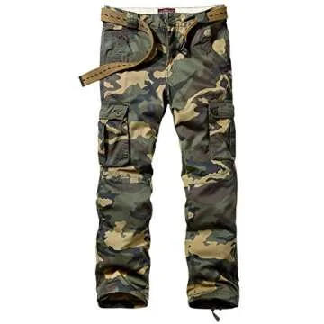 Match Men's Casual Wild Cargo Pants Outdoors Work Wear (Khaki max, L/32)